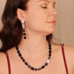 Choker Talita Preto Perolado