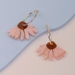 Argola Prudência Rosa Claro Perolado