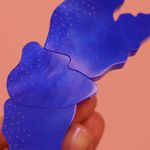 Presilha Nise Azul Cobalto