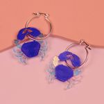 Argola Nise Azul Cobalto