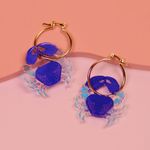 Argola Nise Azul Cobalto