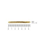 Corrente Groumet Elo Duplo Ouro 5 mm