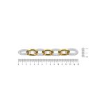 Corrente Mista Ouro 22 mm
