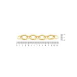 Corrente Mista Ouro com Branco  21 mm