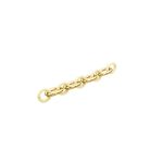 Corrente Mista Ouro com Branco  21 mm