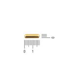Passador Liso Ouro 4 mm