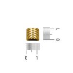 Passador Trabalhado Ouro 12 mm