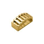 Passador Vazado Ouro 10 mm