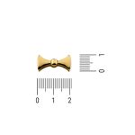 Passador top Ouro 10 mm