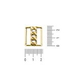 Passador Retangular Ouro 22 mm