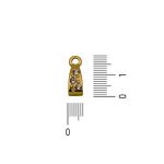 Passador  Triangular Ouro 6 mm