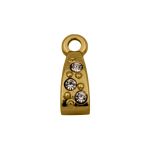 Passador  Triangular Ouro 6 mm