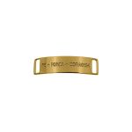 Bridão Fé+Força+Coragem Ouro 13 mm