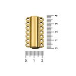 Fechamento Retangular Ouro 21 mm