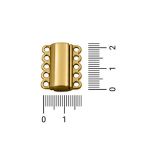 Fechamento Retangular Ouro 18 mm
