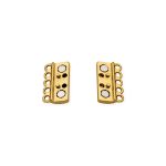 Fechamento Retangular Ouro 18 mm
