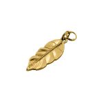 Pingente Folha Ouro 12 mm