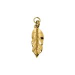 Pingente Folha Ouro 12 mm