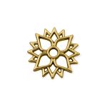 Pingente Flor Vazada Ouro 31 mm