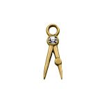 Pingente Compasso Ouro 6 mm