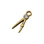 Pingente Compasso Ouro 6 mm