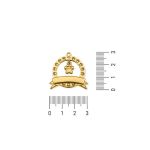 Pingente Medalha Canina Ouro 28 mm