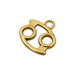 Pingente Signo Câncer Ouro 18 mm