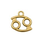 Pingente Signo Câncer Ouro 18 mm