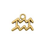 Pingente Signo Aquário Ouro 14 mm