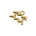 Pingente Signo Aquário Ouro 14 mm