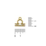 Pingente Signo Libra Ouro 19 mm