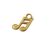 Pingente Letra Musical Ouro 11 mm