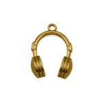 Pingente Fone Ouro 23 mm