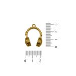 Pingente Fone Ouro 23 mm