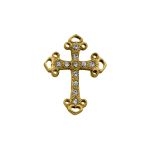 Pingente Cruz Ouro 23 mm
