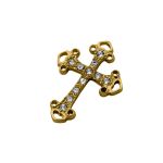 Pingente Cruz Ouro 23 mm