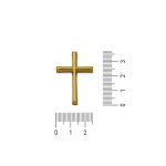 Pingente Crucifixo  Ouro 25 mm