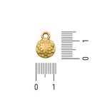 Pingente Flor Ouro 10 mm