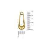 Pingente Puxador Ouro 17 mm