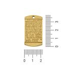Pingente Dez Mandamentos Ouro 22 mm