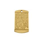 Pingente Dez Mandamentos Ouro 22 mm