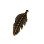 Pingente Folha Ouro Velho 19 mm