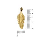Pingente Folha Ouro19 mm