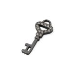 Pingente Chave Prata velha 6 mm