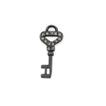 Pingente Chave Prata velha 6 mm
