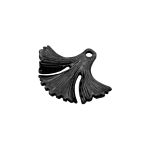 Pingente Leque Grafite 23 mm