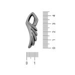 Pingente Asa Níquel Escovado 13 mm