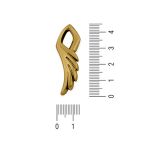 Pingente Asa Ouro 13 mm