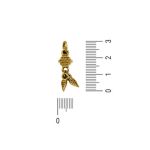 Pingente Folhas Ouro 8 mm