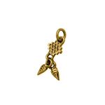 Pingente Folhas Ouro 8 mm